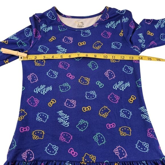 Hello Kitty Blue Signature Kitty Cat Jersey Knit Soft Dress – Small/Medium NWOT - Picture 5 of 16